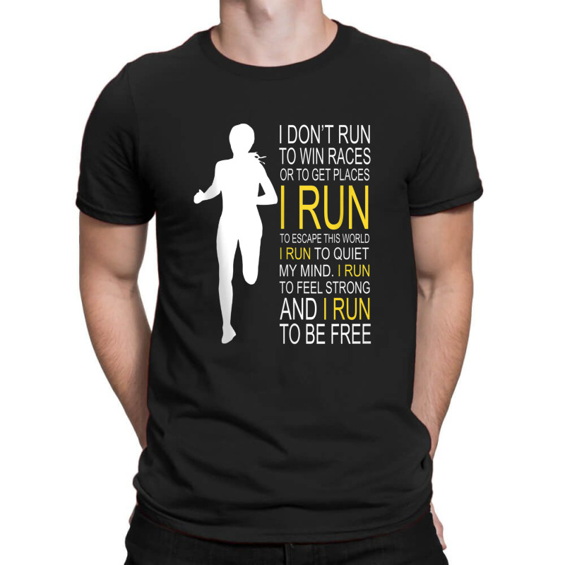 Female Runner Girl Women I Don't Run To Win Races Tank Top T-shirt | Artistshot