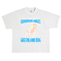 Greenland Dog T  Shirt Greenland Dog With Guardian Angel T  Shirt Urban Heavy T-shirt | Artistshot