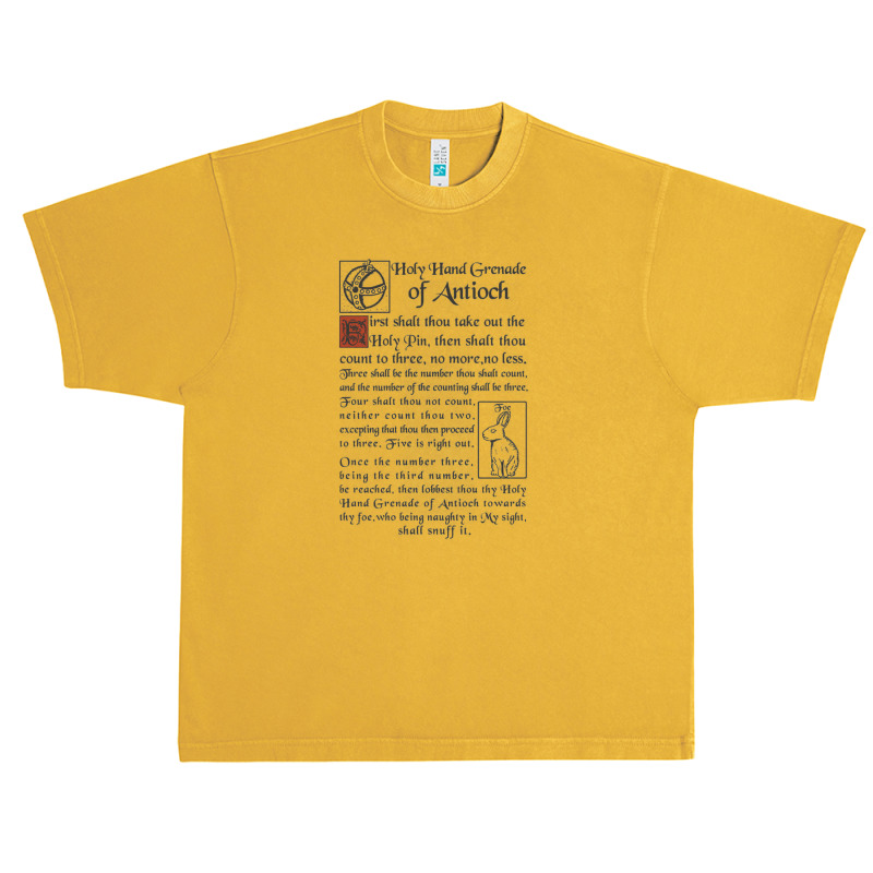 Holy Hand Grenade Script   Holy Grail Urban Heavy T-shirt | Artistshot