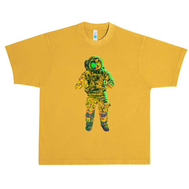 Astronaut Pop Art Yellow Urban Heavy T-shirt by joyo bobs | Artistshot