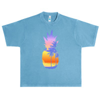 Beach Vibes T  Shirt Vintage Pineapple Sunset Surf Aloha Beach T  Shir Urban Heavy T-shirt | Artistshot