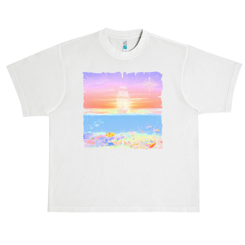 Sailing Ship T  Shirt Sunset Sail T  Shirt Urban Heavy T-shirt | Artistshot