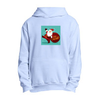 Merry Christmas Santa Delivering Gifts Urban Pullover Hoodie | Artistshot