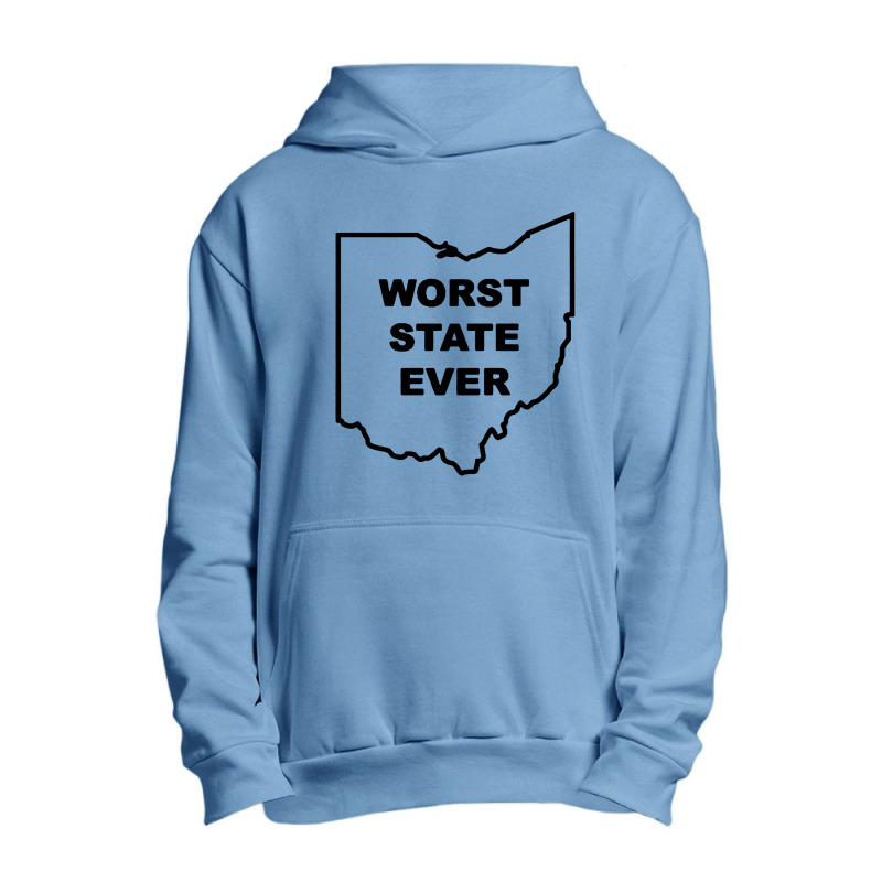 Worst State Ever Urban Pullover Hoodie by Angel Tees | Artistshot