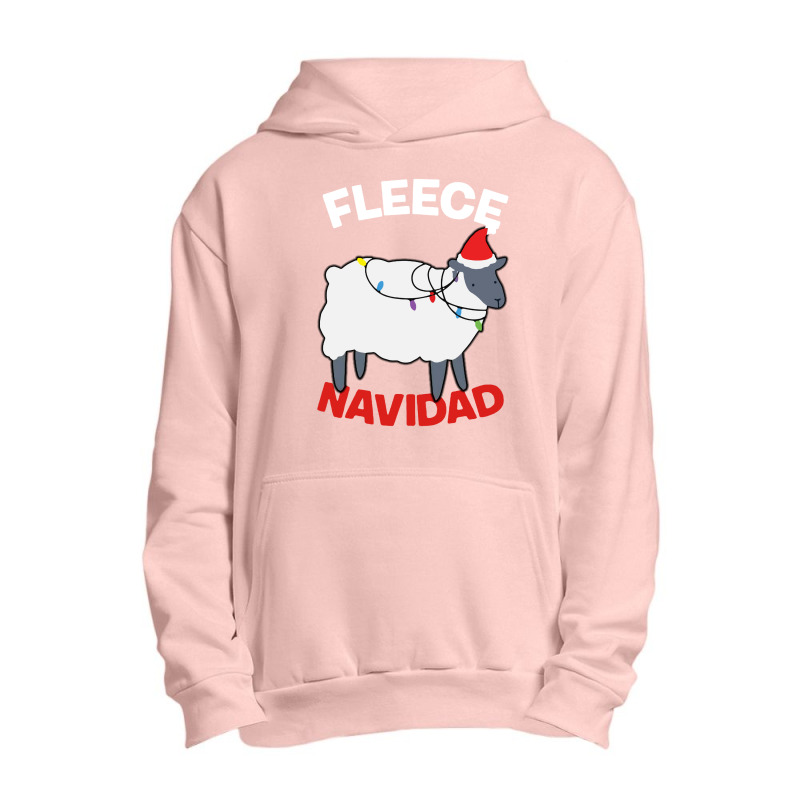 Fleece Navidad   Funny Christmas Sheep Urban Pullover Hoodie | Artistshot