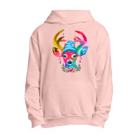 Christmas Deer Urban Pullover Hoodie | Artistshot