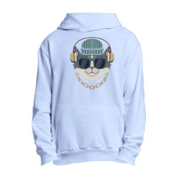 Cat Headphones Urban Pullover Hoodie | Artistshot