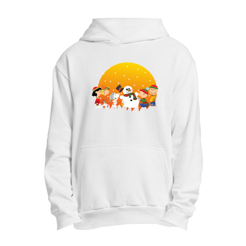 Snowman With Friends Urban Pullover Hoodie | Artistshot