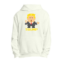 President Trump Pixel Character Urban Pullover Hoodie | Artistshot