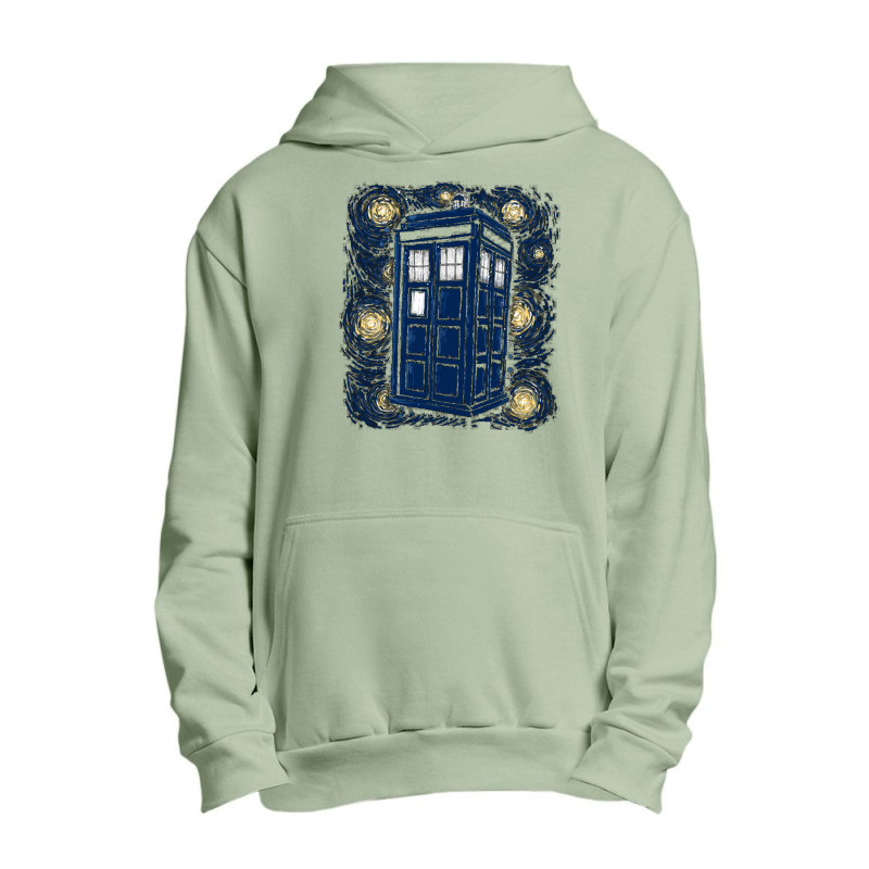 Starry Night Tardis Urban Pullover Hoodie by pusyaque-podcast | Artistshot