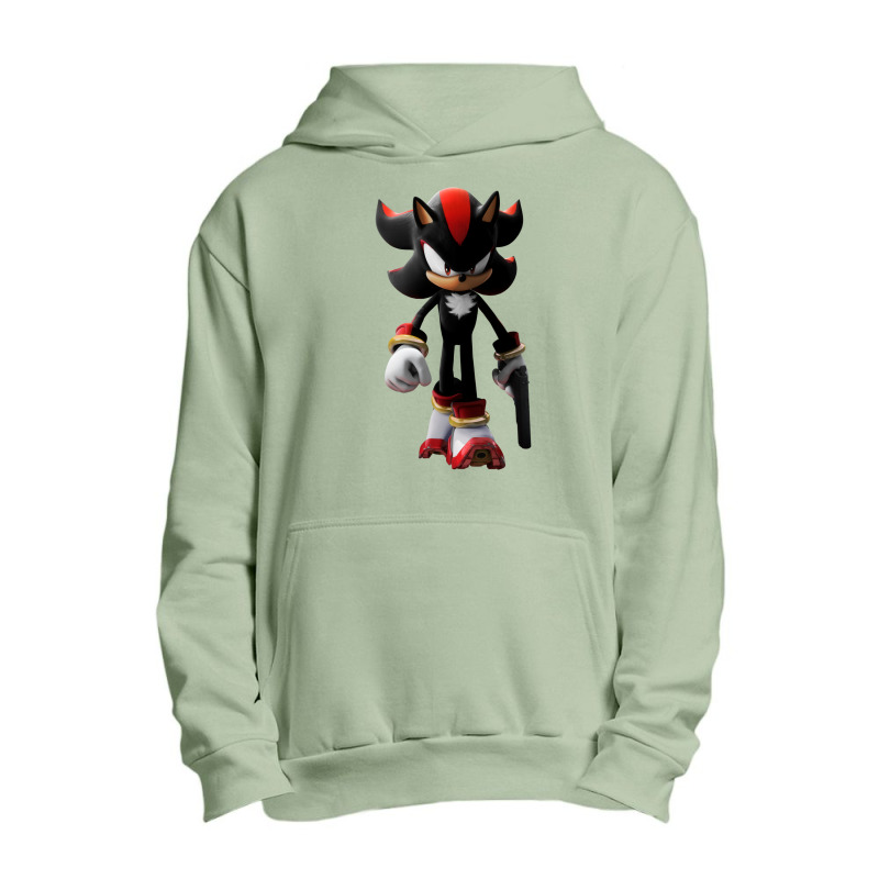 Black Hedgehog Holding A Gun Urban Pullover Hoodie | Artistshot