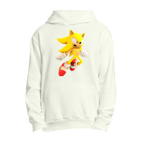 Yellow Hedgehog Jumps Aside Urban Pullover Hoodie | Artistshot