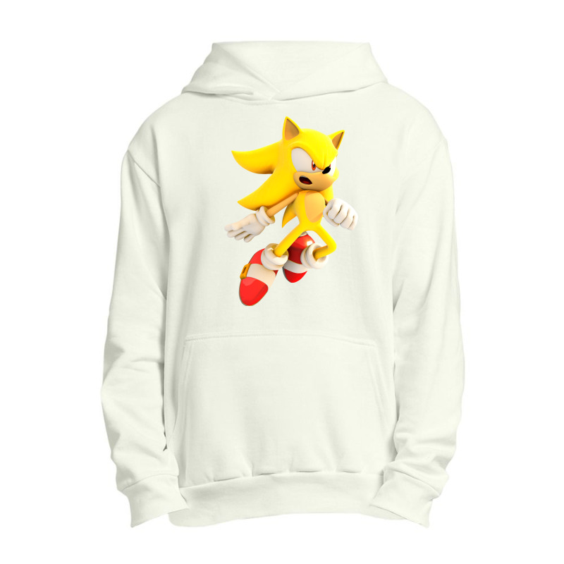 Yellow Hedgehog Jumps Aside Urban Pullover Hoodie | Artistshot