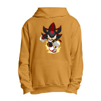 Black Super Hedgehog Running Forward Urban Pullover Hoodie | Artistshot