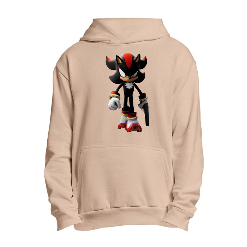 Black Hedgehog Holding A Gun Urban Pullover Hoodie | Artistshot