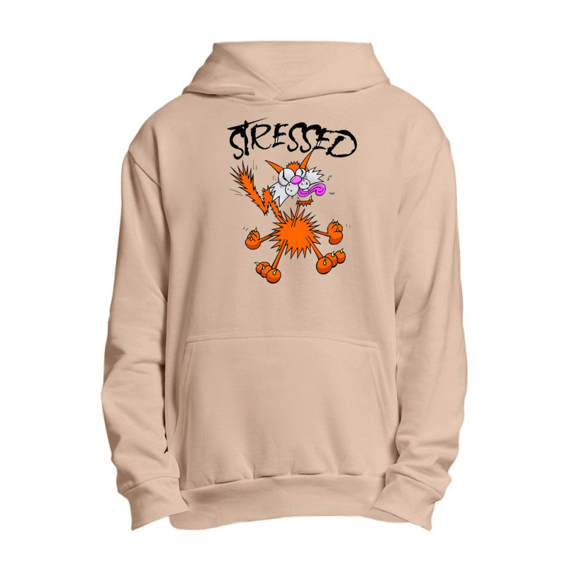 Stressed Cat Urban Pullover Hoodie | Artistshot