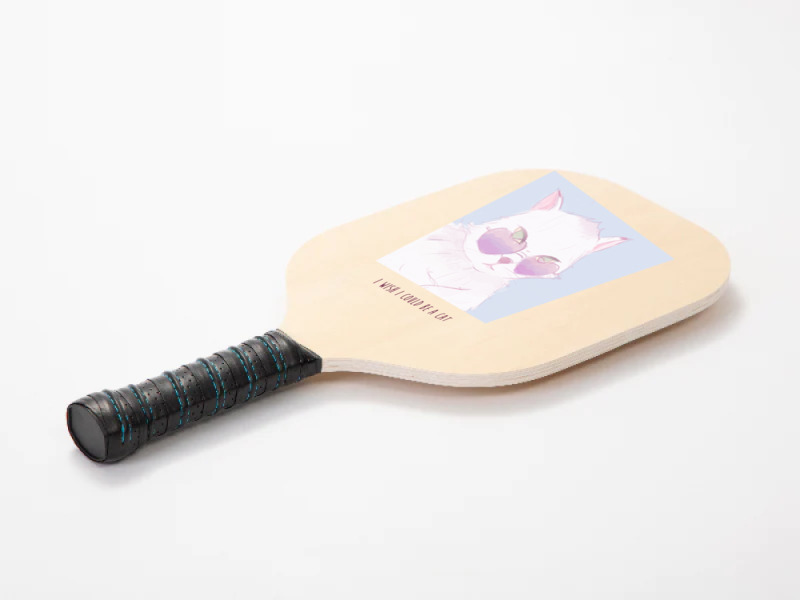 I Wish I Could Be A Cat Pickleball Paddle | Artistshot