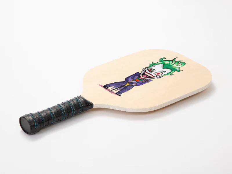 Joker (dc)  (low Poly Abstract) Fanart (zoomout Effect) Pickleball Paddle | Artistshot