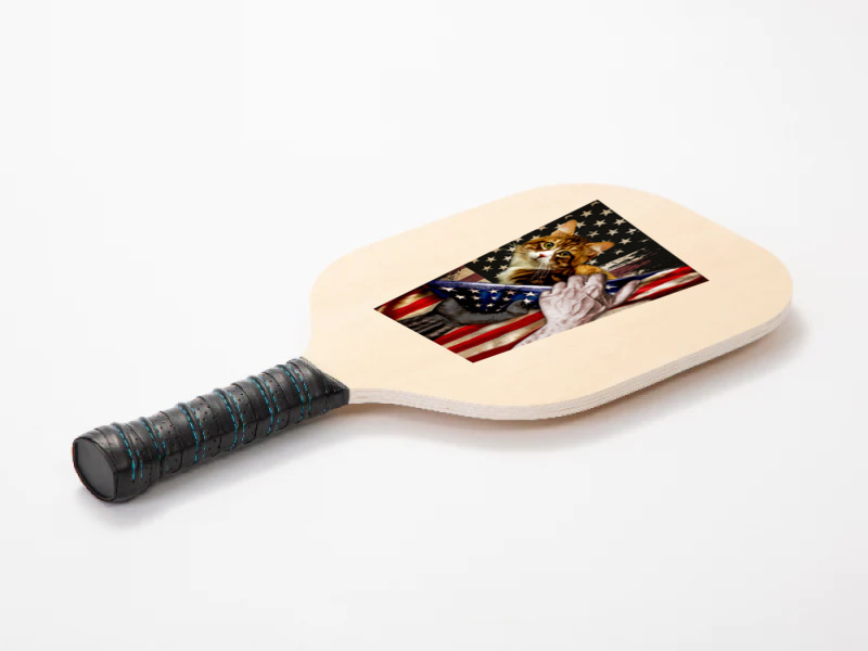 Independence Day Cat American Flag Pickleball Paddle | Artistshot