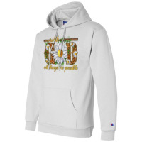 With God All Things Are Possible With Daisy Champion Hoodie | Artistshot