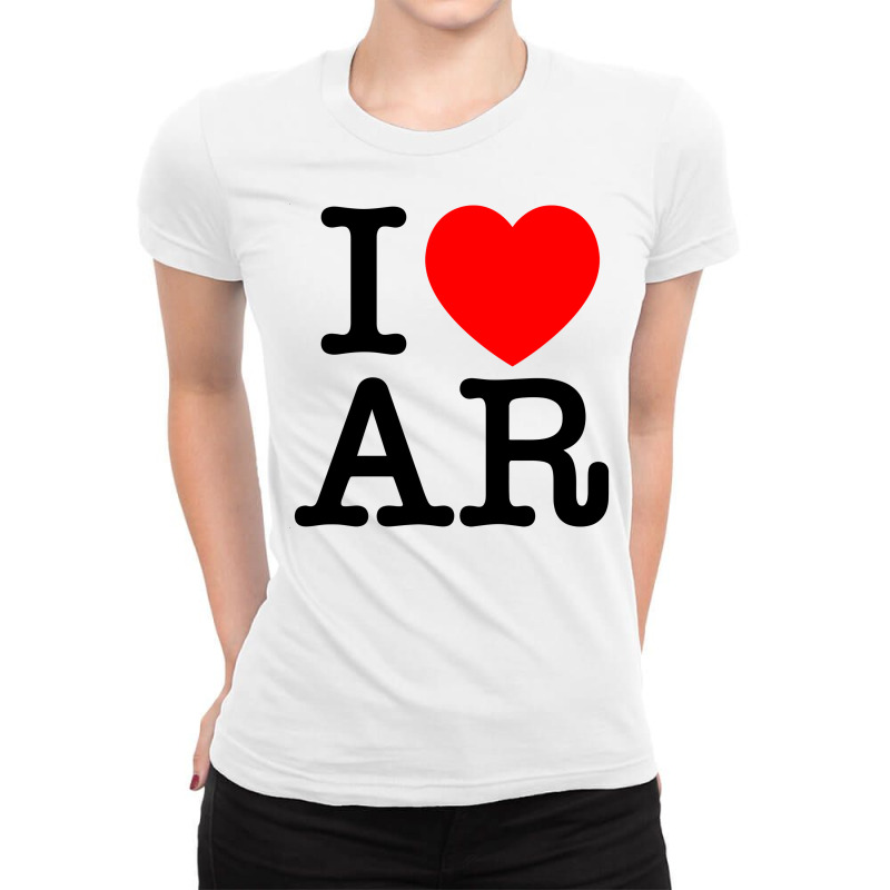 I Heart Ar (argentina) Ladies Fitted T-Shirt by syuharni | Artistshot