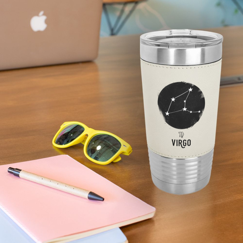 Minimal Virgo Zodiac Sign Leatherette Tumbler | Artistshot