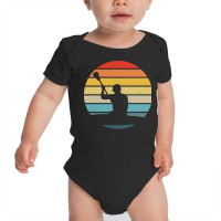 Canoe T  Shirt Canoeing Silhouette On A Distressed Retro Sunset Produc Baby Bodysuit | Artistshot