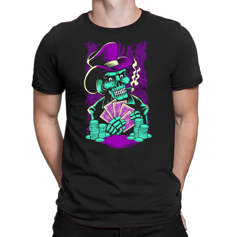 Skull Playing Poker T-shirt | Artistshot