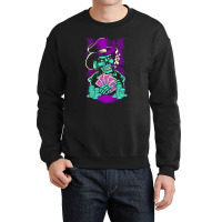 Skull Playing Poker Crewneck Sweatshirt | Artistshot