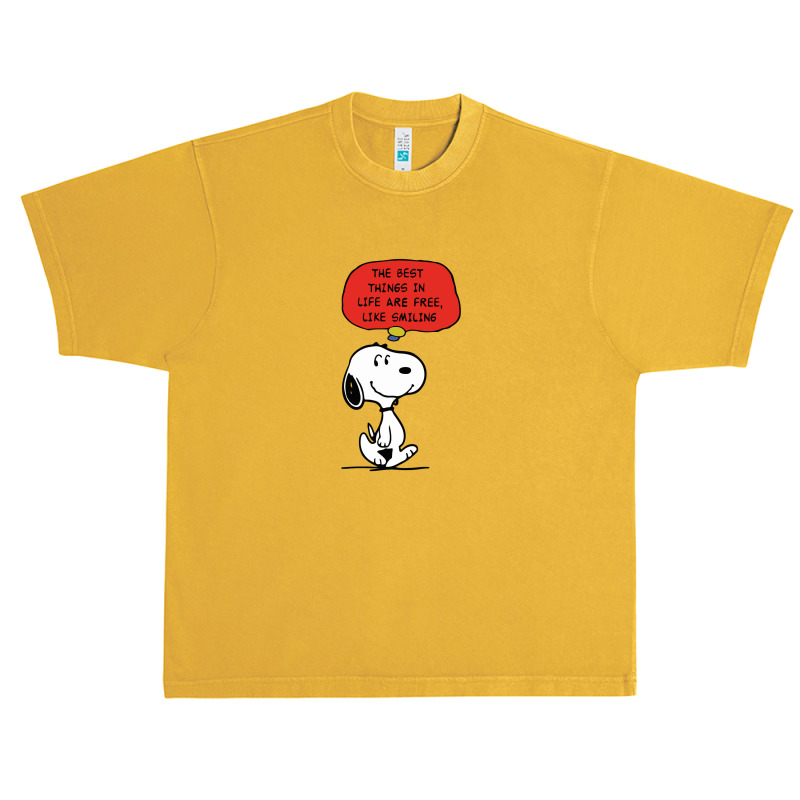 Peanuts Best Things In Life Are Free Urban Heavy T-shirt | Artistshot