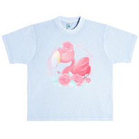 Flamingo T  Shirt Cute Dreaming Pink Flamingo Floral T  Shirt Urban Heavy T-shirt | Artistshot