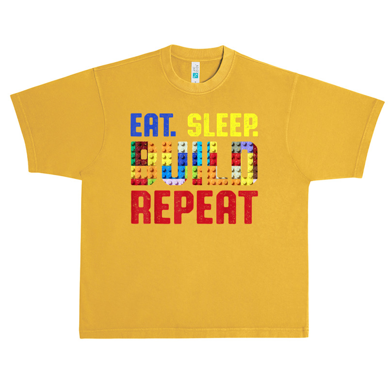 Eat Sleep Build Repeat Building Funny Builders T Shirt Urban Heavy T-shirt | Artistshot