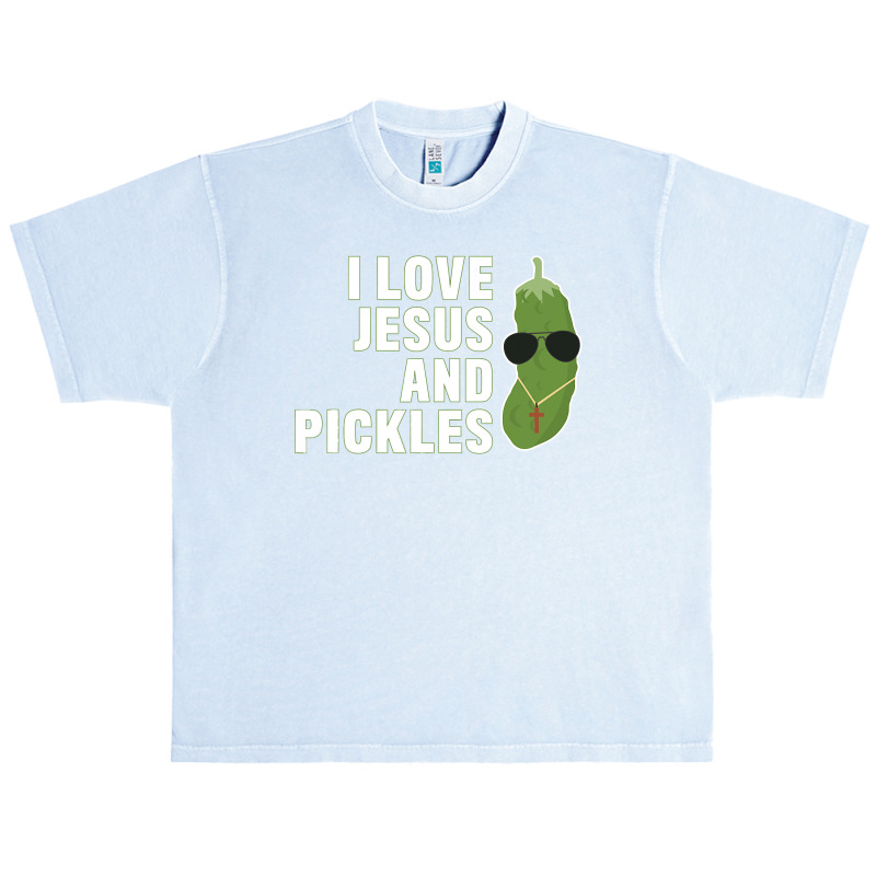 I Love Jesus And Pickles   Christian   Boys Girls Women Gift T Shirt Urban Heavy T-shirt by adam.troare | Artistshot