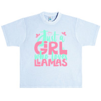 Just A Girl Who Love T  Shirt Just A Girl Who Loves Llamas Farmer Gift Urban Heavy T-shirt | Artistshot