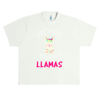 Just A Girl Who Loves Llamas T  Shirt Just A Girl Who Loves Llamas I T Urban Heavy T-shirt | Artistshot