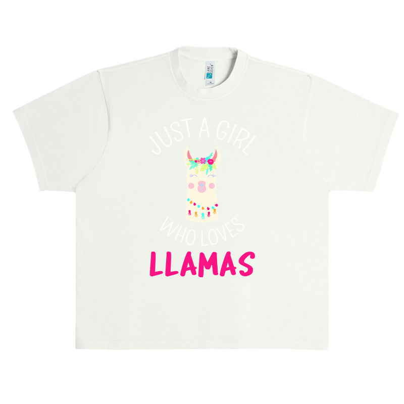 Just A Girl Who Loves Llamas T  Shirt Just A Girl Who Loves Llamas I T Urban Heavy T-shirt | Artistshot