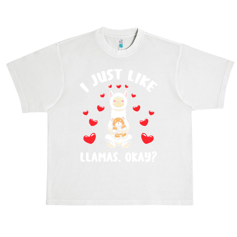 Llama Gift T  Shirt Llama Stuffed Animal Kawaii Lama Camel Alpaca Llam Urban Heavy T-shirt | Artistshot