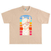 Llama T  Shirt Cool Retrowave Llama With Aesthetic Gradient Colors T Urban Heavy T-shirt | Artistshot