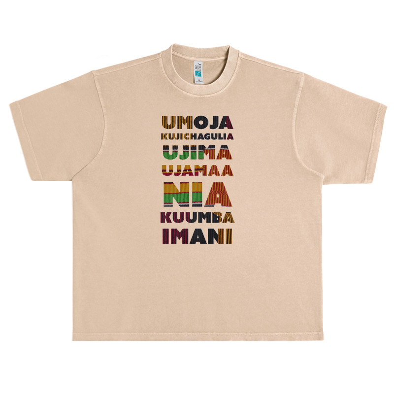 Kwanzaa Principles Kente Urban Heavy T-shirt by saterseim | Artistshot