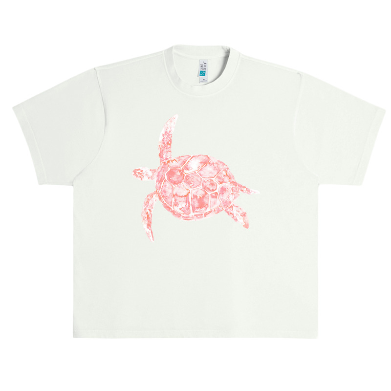 Sea Turtle Watercolor Xmas Urban Heavy T-shirt | Artistshot