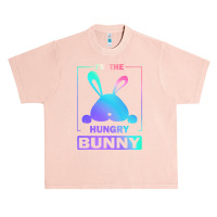 Im The Hungry Bunny T  Shirt Funny Colorful Bunny, I'm The Hungry Bunn Urban Heavy T-shirt | Artistshot