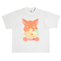 Japanese T  Shirt Anime Cute Cat Japanese Ramen Noodles Kawaii Gift De Urban Heavy T-shirt | Artistshot