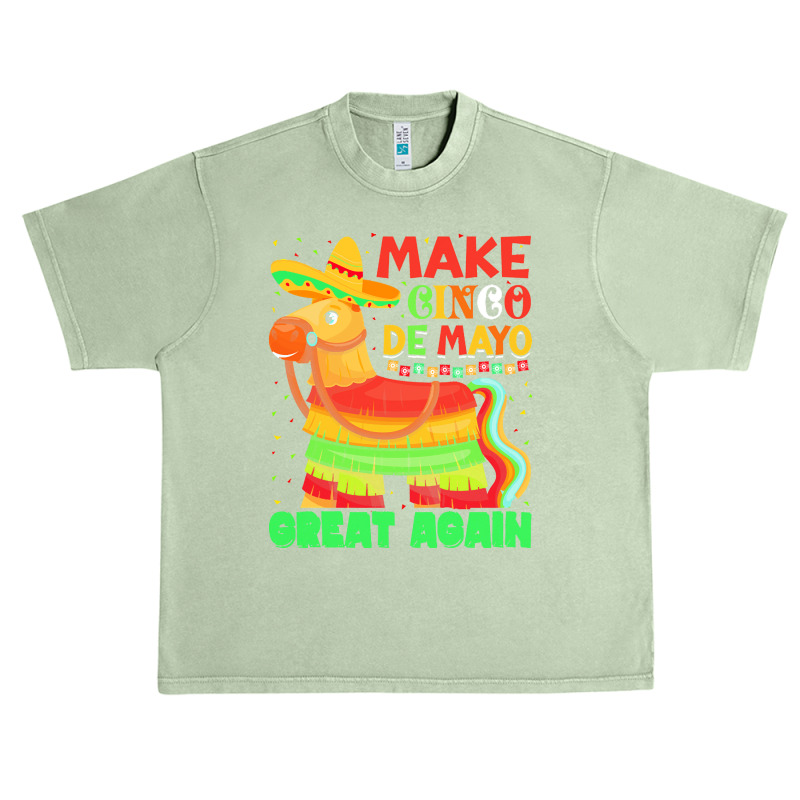 Pinata Cinco De Mayo Party T  Shirtmake Cinco De Mayo Great Again Pina Urban Heavy T-shirt | Artistshot