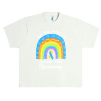 Rainbow Down Syndrome Funny For Kid T  Shirt Just Busy Rockin' My Awes Urban Heavy T-shirt | Artistshot