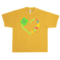 St Patricks Day Autism Awareness Heart T  Shirt Funny Autism St Patric Urban Heavy T-shirt | Artistshot