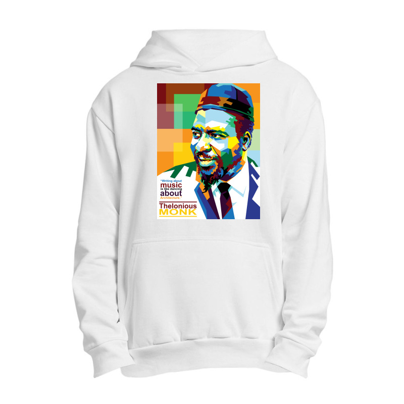 Thelonious Monk In Wpap Pop Art Style Urban Pullover Hoodie | Artistshot