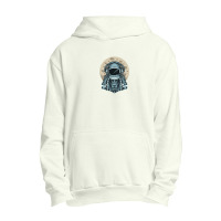 Astronaut Selfie With Moon Urban Pullover Hoodie | Artistshot