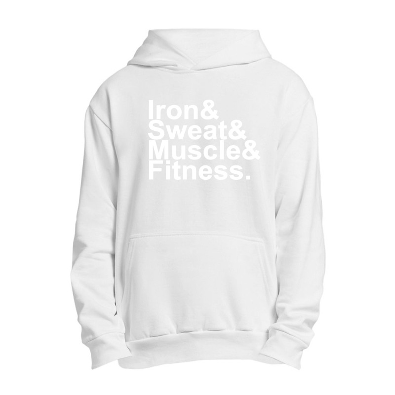 Iron & Sweat & Muscle & Fitness 1 Urban Pullover Hoodie | Artistshot