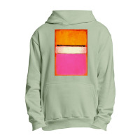 Mark White Center (yellow, Pink And Lavender On Rose) Urban Pullover Hoodie | Artistshot