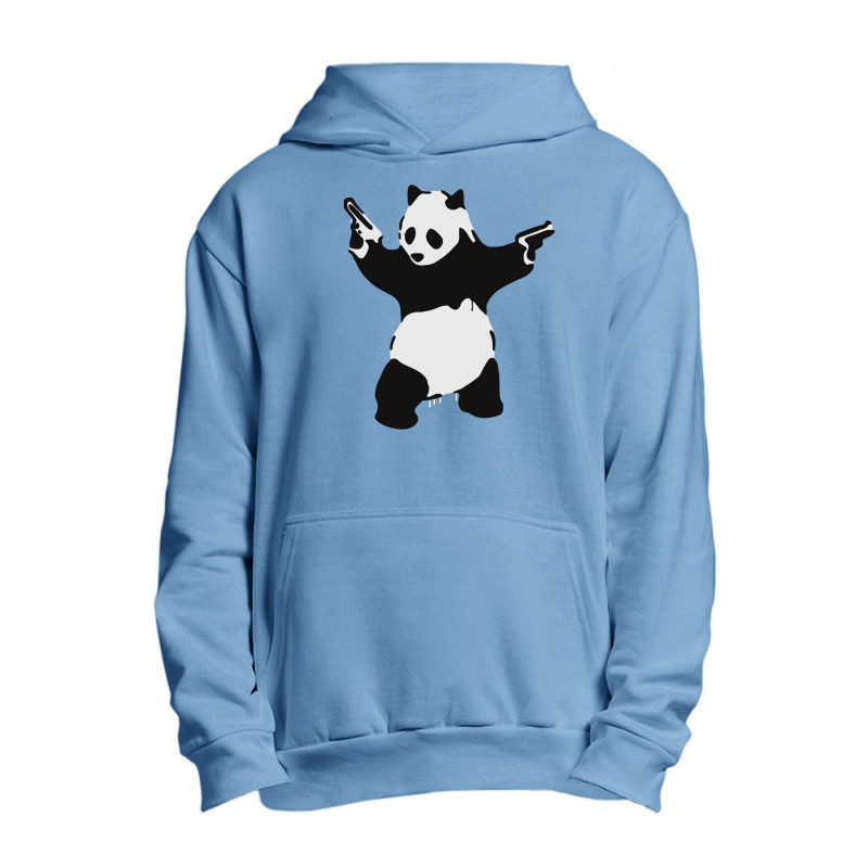 Banksy Pandamonium Armed Panda Artwork, Pandemonium Street Art, Design Urban Pullover Hoodie | Artistshot